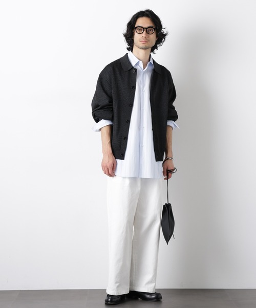 NANO universe(ナノユニバース)の「ギマポロカラーニットジャケット(カーディガン/ボレロ・メンズ・モカ/チャコール/ライトイエロー・M/L)」の18枚目の写真