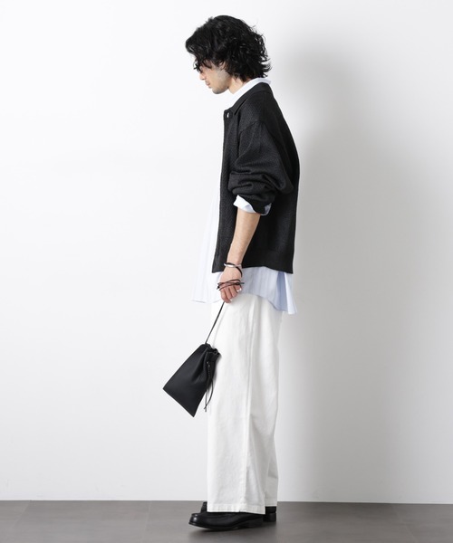 NANO universe(ナノユニバース)の「ギマポロカラーニットジャケット(カーディガン/ボレロ・メンズ・モカ/チャコール/ライトイエロー・M/L)」の21枚目の写真