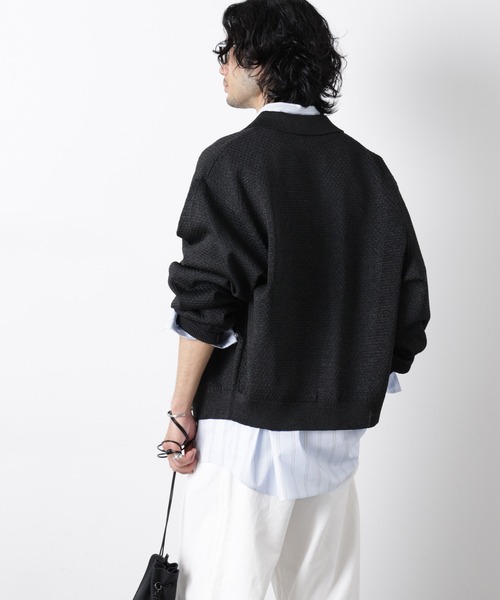 NANO universe(ナノユニバース)の「ギマポロカラーニットジャケット(カーディガン/ボレロ・メンズ・モカ/チャコール/ライトイエロー・M/L)」の17枚目の写真