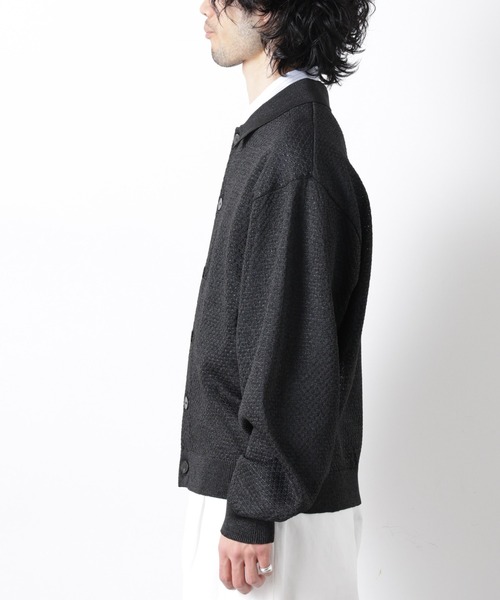 NANO universe(ナノユニバース)の「ギマポロカラーニットジャケット(カーディガン/ボレロ・メンズ・モカ/チャコール/ライトイエロー・M/L)」の22枚目の写真