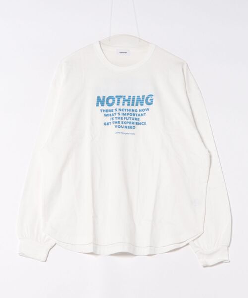 GENERATOR(ジェネレーター)の「GENERATOR/ジェネレーター NOTHING L/S Tシャツ(Tシャツ/カットソー・レディース・ホワイト/ピンク/チャコールグレー・F)」の1枚目の写真