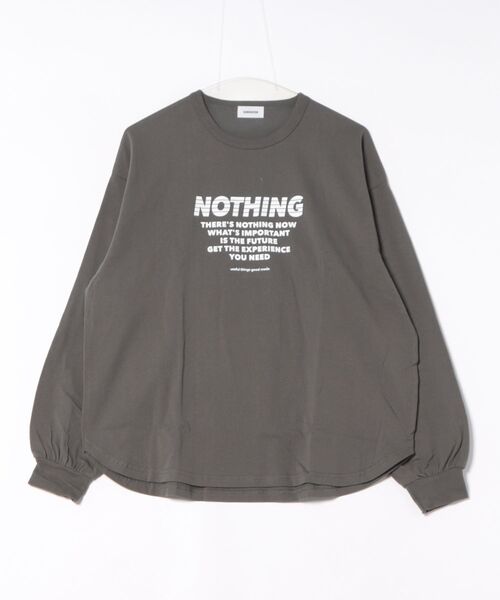 GENERATOR(ジェネレーター)の「GENERATOR/ジェネレーター NOTHING L/S Tシャツ(Tシャツ/カットソー・レディース・ホワイト/ピンク/チャコールグレー・F)」の2枚目の写真