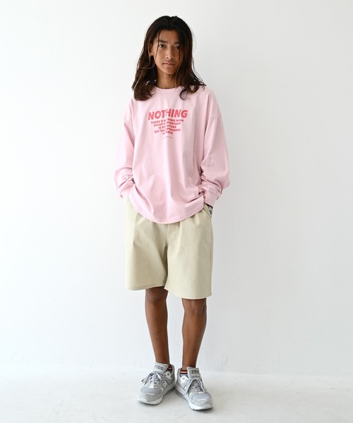 GENERATOR(ジェネレーター)の「GENERATOR/ジェネレーター NOTHING L/S Tシャツ(Tシャツ/カットソー・レディース・ホワイト/ピンク/チャコールグレー・F)」の5枚目の写真