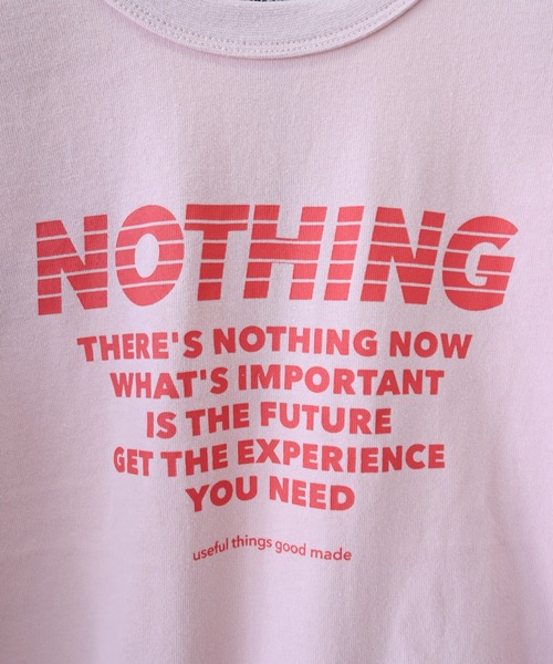 GENERATOR(ジェネレーター)の「GENERATOR/ジェネレーター NOTHING L/S Tシャツ(Tシャツ/カットソー・レディース・ホワイト/ピンク/チャコールグレー・F)」の7枚目の写真