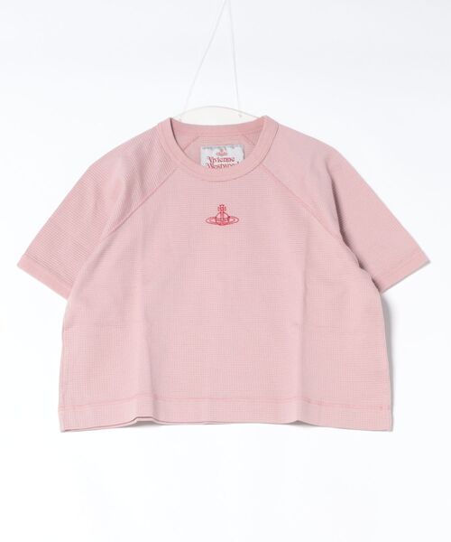 Vivienne Westwood(ヴィヴィアンウエストウッド)の「変形ワッフルラグランリラックスTシャツ(Tシャツ/カットソー・レディース・ブラック/ピンク/チャコールグレー・FREE)」の3枚目の写真