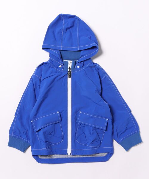 HAKKA KIDS（ハッカキッズ）の「撥水加工ナイロンブルゾン（ブルゾン・キッズ・ブルー/オレンジ・110cm/120cm/130cm）」の2枚目の写真