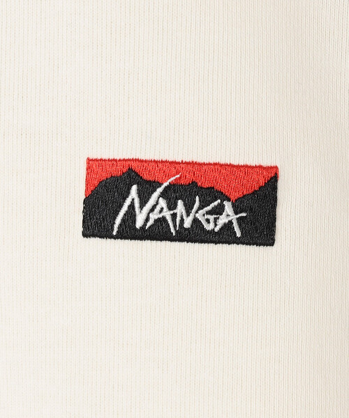 NANGA(ナンガ)の「NANGA/ナンガ ECO HYBRID BOX LOGO EMBROIDERY L/S TEE(Tシャツ/カットソー・メンズ・ブラック/ホワイト/インディゴブルー・MEDIUM/LARGE/X-LARGE)」の5枚目の写真