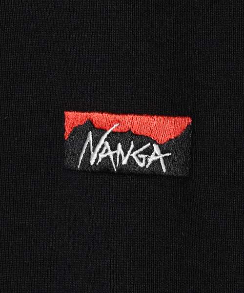 NANGA(ナンガ)の「NANGA/ナンガ ECO HYBRID BOX LOGO EMBROIDERY L/S TEE(Tシャツ/カットソー・メンズ・ブラック/ホワイト/インディゴブルー・MEDIUM/LARGE/X-LARGE)」の7枚目の写真
