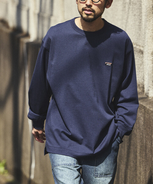セール】NANGA/ナンガ ECO HYBRID BOX LOGO EMBROIDERY L/S TEE（T