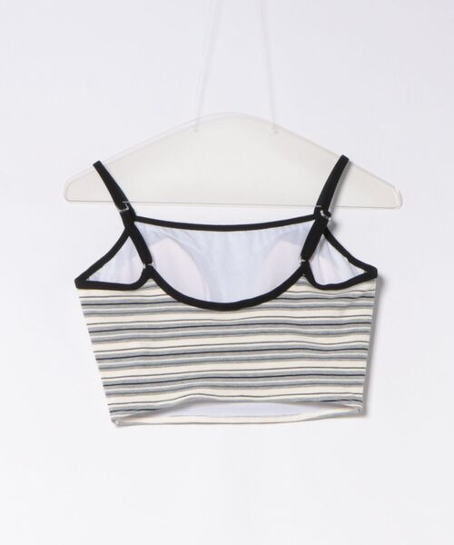 Ungrid(アングリッド)の「Ungrid/アングリッド ブラトップ リブ ボーダー パット付き 水陸両用 561101 UT(タンクトップ・レディース・ブラック/ブラウン・M/L)」の3枚目の写真