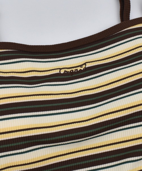 Ungrid(アングリッド)の「Ungrid/アングリッド ブラトップ リブ ボーダー パット付き 水陸両用 561101 UT(タンクトップ・レディース・ブラック/ブラウン・M/L)」の18枚目の写真