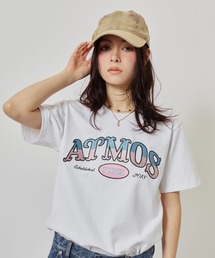 atmos pink | atmos pink Embroidery Logo T-shirt / アトモスピンク エンブロイダリー ロゴ T-シャツ(Tシャツ/カットソー)