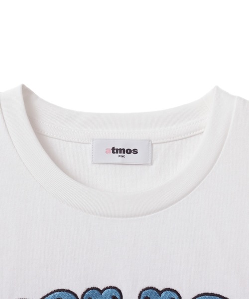 atmos pink（アトモスピンク）の「atmos pink Embroidery Logo T-shirt / アトモスピンク エンブロイダリー ロゴ T-シャツ（Tシャツ/カットソー・レディース・ホワイト/ブラック/ピンク・S/M）」の6枚目の写真
