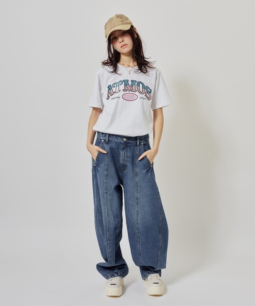 atmos pink（アトモスピンク）の「atmos pink Embroidery Logo T-shirt / アトモスピンク エンブロイダリー ロゴ T-シャツ（Tシャツ/カットソー・レディース・ホワイト/ブラック/ピンク・S/M）」の12枚目の写真