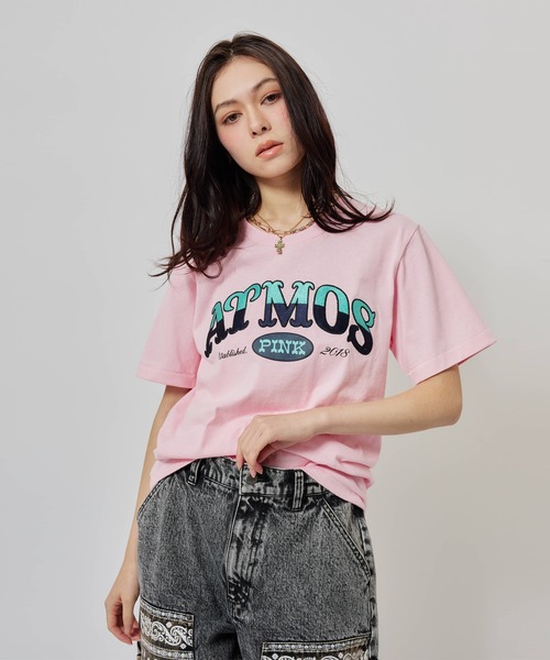 atmos pink（アトモスピンク）の「atmos pink Embroidery Logo T-shirt / アトモスピンク エンブロイダリー ロゴ T-シャツ（Tシャツ/カットソー・レディース・ホワイト/ブラック/ピンク・S/M）」の22枚目の写真