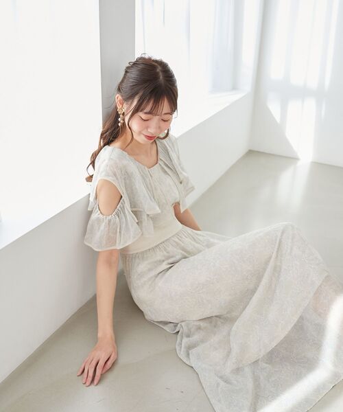 MAJESTIC LEGON(マジェスティックレゴン)の「ダブルカラーコルセットワンピース(ワンピース・レディース・ピンク系その他2/グレー系その他/ブラック/ベージュ系その他2/ブラック系その他/ホワイト系その他2・SMALL/X-SMALL/LARGE/MEDIUM)」の15枚目の写真