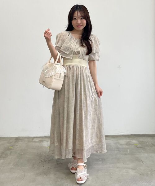 MAJESTIC LEGON(マジェスティックレゴン)の「ダブルカラーコルセットワンピース(ワンピース・レディース・ピンク系その他2/グレー系その他/ブラック/ベージュ系その他2/ブラック系その他/ホワイト系その他2・SMALL/X-SMALL/LARGE/MEDIUM)」の19枚目の写真