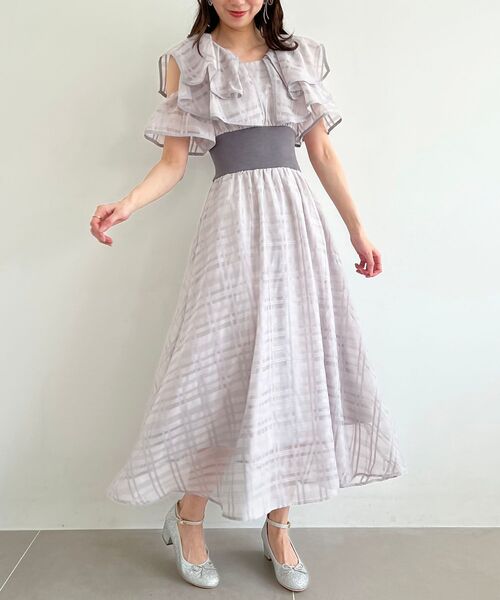 MAJESTIC LEGON(マジェスティックレゴン)の「ダブルカラーコルセットワンピース(ワンピース・レディース・ピンク系その他2/グレー系その他/ブラック/ベージュ系その他2/ブラック系その他/ホワイト系その他2・SMALL/X-SMALL/LARGE/MEDIUM)」の21枚目の写真