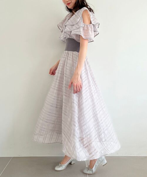 MAJESTIC LEGON(マジェスティックレゴン)の「ダブルカラーコルセットワンピース(ワンピース・レディース・ピンク系その他2/グレー系その他/ブラック/ベージュ系その他2/ブラック系その他/ホワイト系その他2・SMALL/X-SMALL/LARGE/MEDIUM)」の22枚目の写真