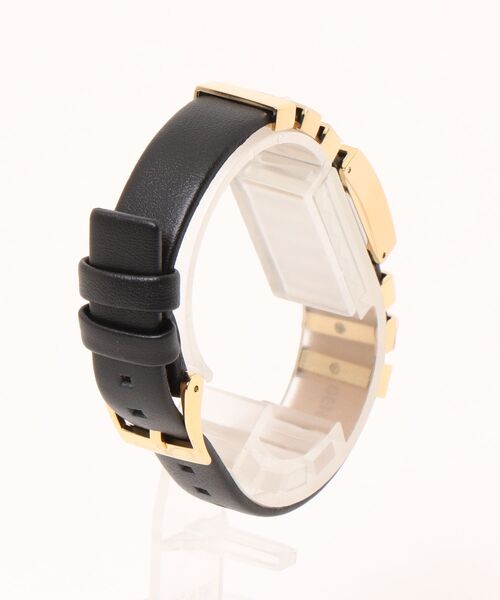 MICHAEL KORS（マイケルコース）の「DARRINGTON ゴールドトーン & レザー ウォッチ ミニ（アナログ腕時計・レディース・ブラック・FREE）」の2枚目の写真