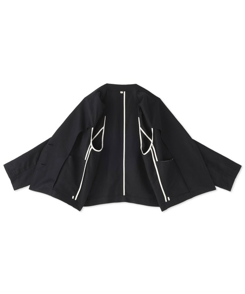 MUJI Labo(ムジラボ)の「〔MUJI Labo〕婦人 リネンリヨセルショートジャケット(その他アウター・レディース・ブラック/カーキ・S/M/L/XL)」の4枚目の写真