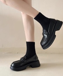 ツイストデザイン厚底 スニーカー