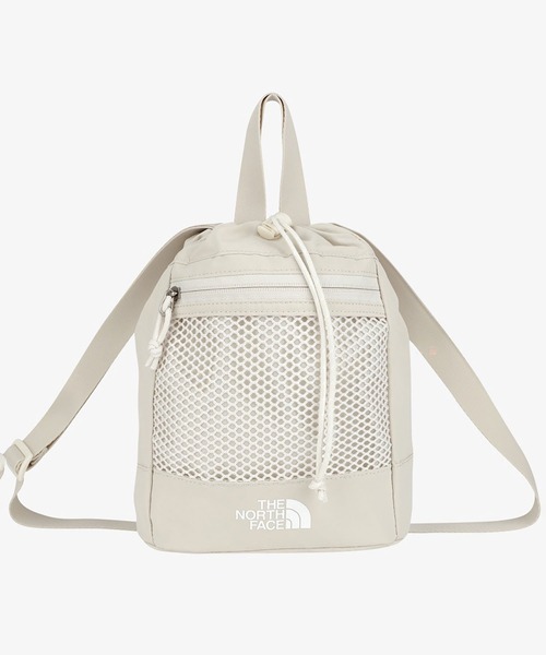 THE NORTH FACE(ザノースフェイス)の「TNF/WL-LINDEN MESH BUCKET BAG MINI(ショルダーバッグ・メンズ・クリーム/ブラック・FREE)」の2枚目の写真
