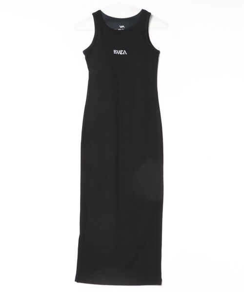 RVCA(ルーカ)の「RVCA/ルーカ ワンピース ロング丈 OLD ENGLISH RIB TANK DRES BG043356(ワンピース・レディース・ホワイト/ブラック・M)」の13枚目の写真