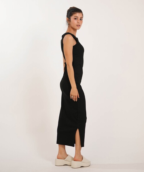 RVCA(ルーカ)の「RVCA/ルーカ ワンピース ロング丈 OLD ENGLISH RIB TANK DRES BG043356(ワンピース・レディース・ホワイト/ブラック・M)」の11枚目の写真