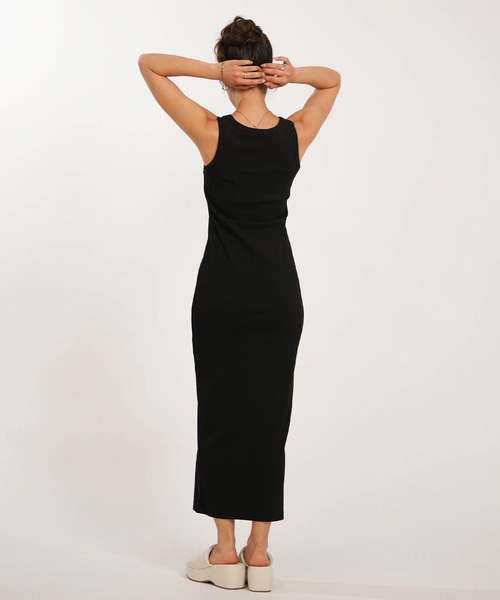 RVCA(ルーカ)の「RVCA/ルーカ ワンピース ロング丈 OLD ENGLISH RIB TANK DRES BG043356(ワンピース・レディース・ホワイト/ブラック・M)」の12枚目の写真