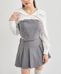 ANAP | Kギャル ブラウス × ボックスプリーツ セットアップ(シャツ/ブラウス)