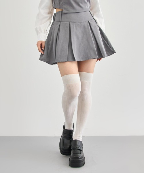 ANAP（アナップ）の「Kギャル ブラウス × ボックスプリーツ セットアップ（シャツ/ブラウス・レディース・ブラック×ホワイト/グレー×ホワイト・F）」の19枚目の写真