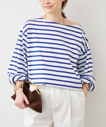 ROYAL MER（ロワイヤルメール）の「【ROYAL MER/ロワイヤル メール】STRIPED BASQUESHIRT（Tシャツ/カットソー）」