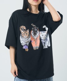 スペースアニマル柄TEE(M1)