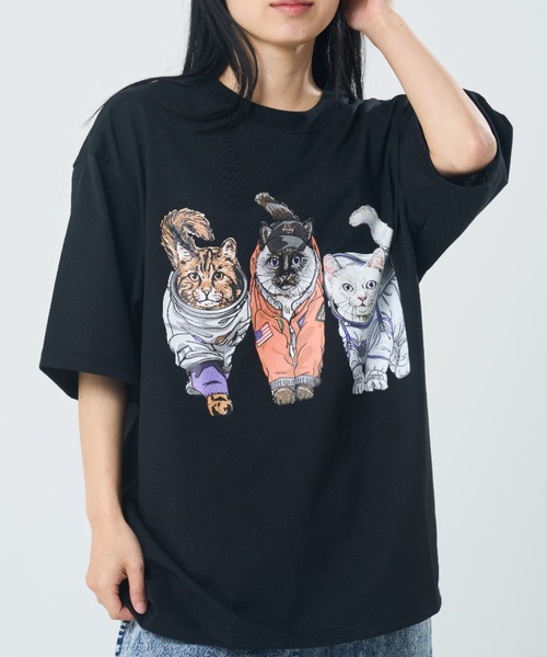 スペースアニマル柄TEE(M1)（Tシャツ/カットソー）｜CORISCO（コリスコ