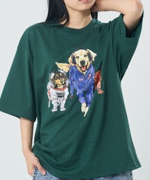 CORISCO（コリスコ）の「スペースアニマル柄TEE(M1)（Tシャツ/カットソー）」
