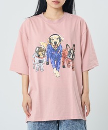 スペースアニマル柄TEE(M1)