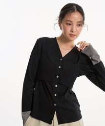 大人気！】アシメストリングテーラードジャケット｜ウォッシャブル