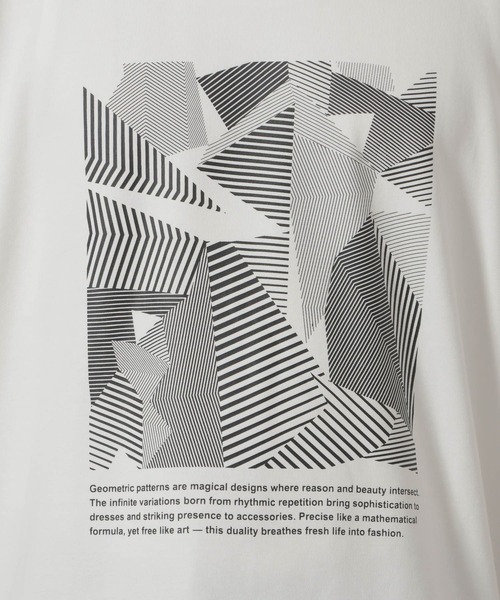 LAKOLE（ラコレ）の「幾何学プリントスムースT / 654133（Tシャツ/カットソー・メンズ・ブラック/ホワイト・MEDIUM/LARGE）」の11枚目の写真