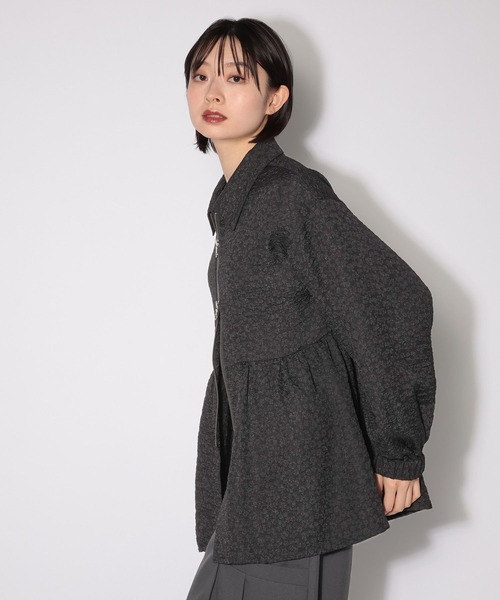 PAGEBOY（ページボーイ）の「シアージャガードペプラムブルゾン（ブルゾン・レディース・ブラック/オフホワイト・FREE）」の13枚目の写真