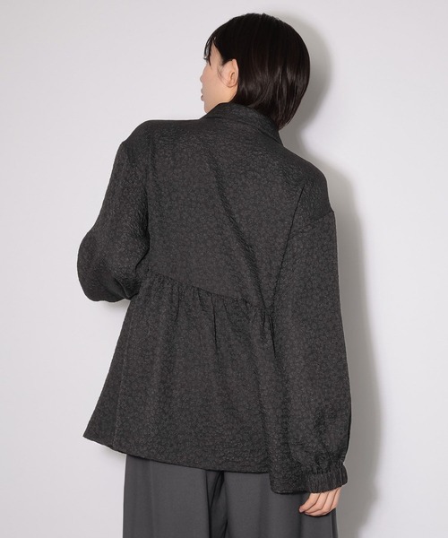 PAGEBOY（ページボーイ）の「シアージャガードペプラムブルゾン（ブルゾン・レディース・ブラック/オフホワイト・FREE）」の14枚目の写真