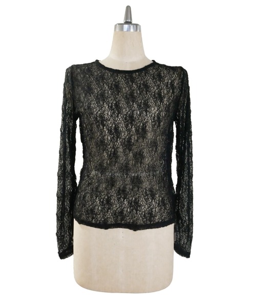 My shawty(マイシャウティー)の「lace gather top(Tシャツ/カットソー・レディース・アイボリー/ブラック/ライトブルー/ベージュ・FREE)」の16枚目の写真