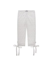 STRAPPY FLOWER LEGGINGS [WHITE]