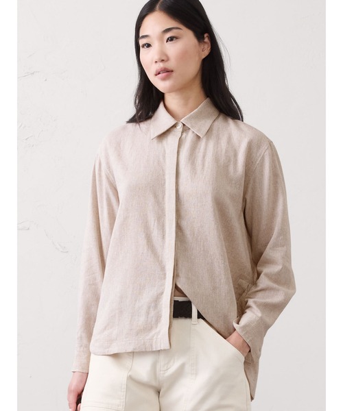 NANA921、5/1までお取り置き ブラウス2枚 BANANA REPUBLIC FACTORY STORE 日本限定 オーバーサイズ リネンシャツ