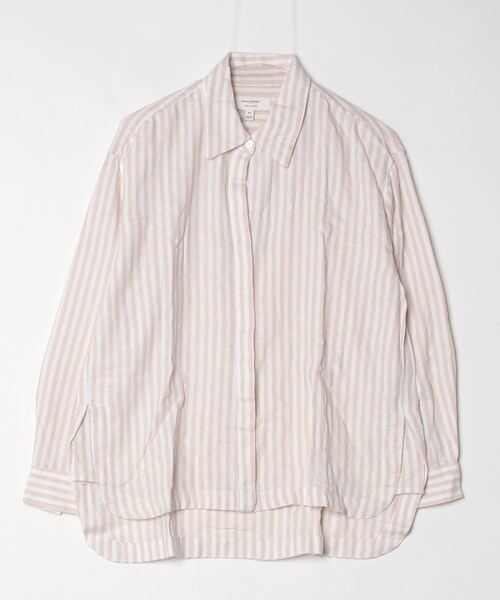 BANANA REPUBLIC FACTORY STORE(バナナリパブリック ファクトリーストア)の「BANANA REPUBLIC FACTORY STORE 日本限定 オーバーサイズ リネンシャツ(シャツ/ブラウス・レディース・ベージュ/ベージュ系その他/ホワイト/グリーン/ネイビー/ピンク・M/S/L/XS)」の12枚目の写真