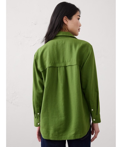 BANANA REPUBLIC FACTORY STORE(バナナリパブリック ファクトリーストア)の「BANANA REPUBLIC FACTORY STORE 日本限定 オーバーサイズ リネンシャツ(シャツ/ブラウス・レディース・ベージュ/ベージュ系その他/ホワイト/グリーン/ネイビー/ピンク・M/S/L/XS)」の13枚目の写真