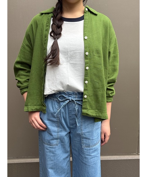 BANANA REPUBLIC FACTORY STORE(バナナリパブリック ファクトリーストア)の「BANANA REPUBLIC FACTORY STORE 日本限定 オーバーサイズ リネンシャツ(シャツ/ブラウス・レディース・ベージュ/ベージュ系その他/ホワイト/グリーン/ネイビー/ピンク・M/S/L/XS)」の15枚目の写真