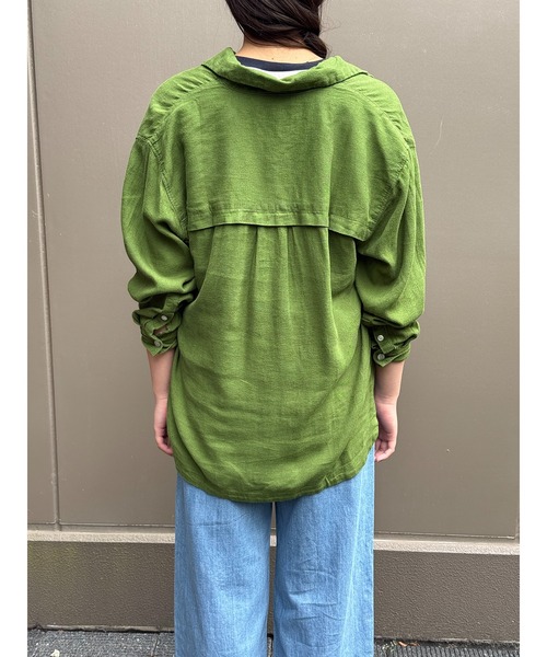 BANANA REPUBLIC FACTORY STORE(バナナリパブリック ファクトリーストア)の「BANANA REPUBLIC FACTORY STORE 日本限定 オーバーサイズ リネンシャツ(シャツ/ブラウス・レディース・ベージュ/ベージュ系その他/ホワイト/グリーン/ネイビー/ピンク・M/S/L/XS)」の17枚目の写真