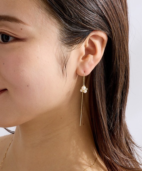 CALIN STANDARD(カリンスタンダード)の「◆金属アレルギー対応◆◆made in japan◆ビジュー アメリカンピアス(ピアス(両耳用)・レディース・シルバー/ゴールド・FREE)」の6枚目の写真