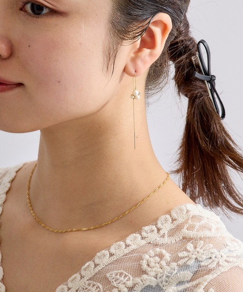 CALIN STANDARD(カリンスタンダード)の「◆金属アレルギー対応◆◆made in japan◆ビジュー アメリカンピアス(ピアス(両耳用)・レディース・シルバー/ゴールド・FREE)」の3枚目の写真